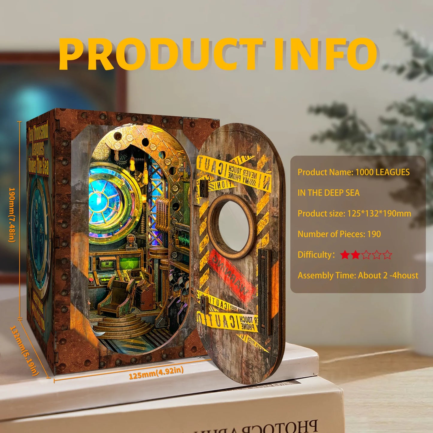 Deep Sea Submarine Book Nook Kit
