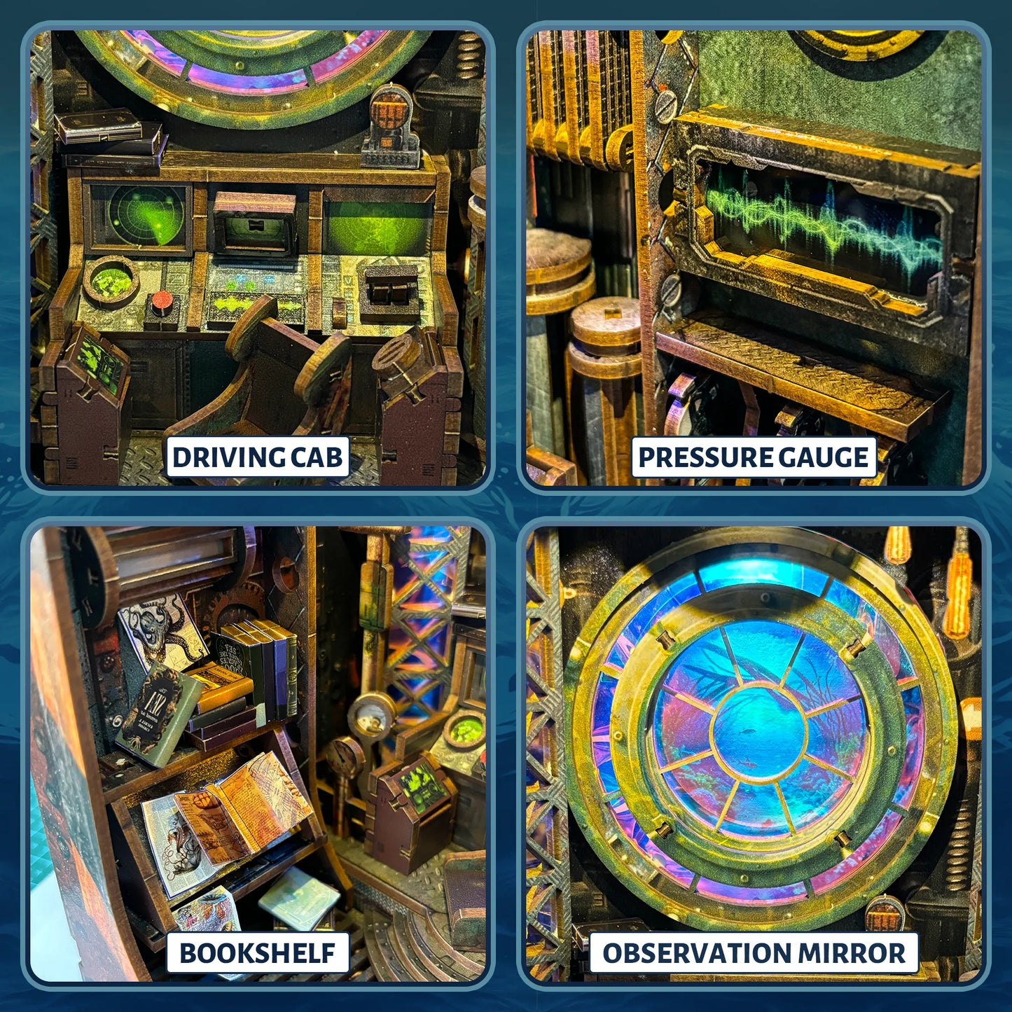 Deep Sea Submarine Book Nook Kit