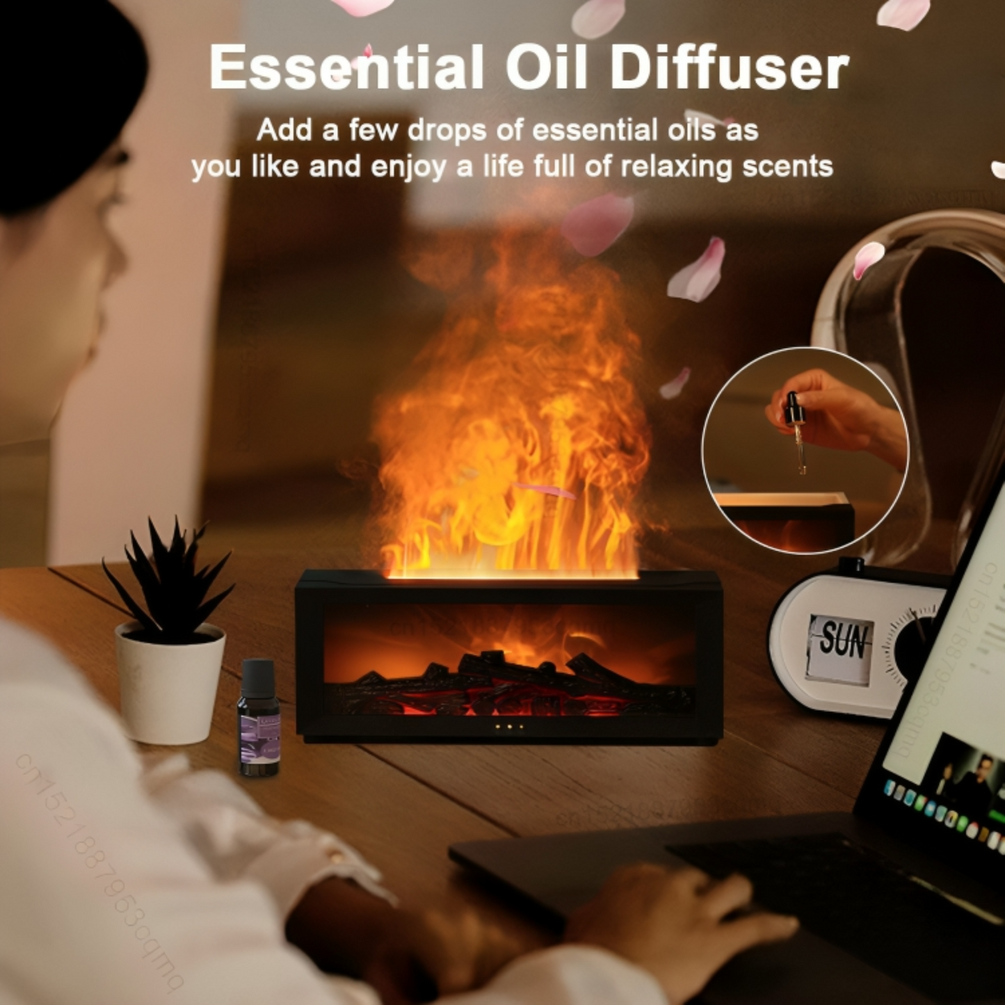 Flame Fireplace Aroma Diffuser