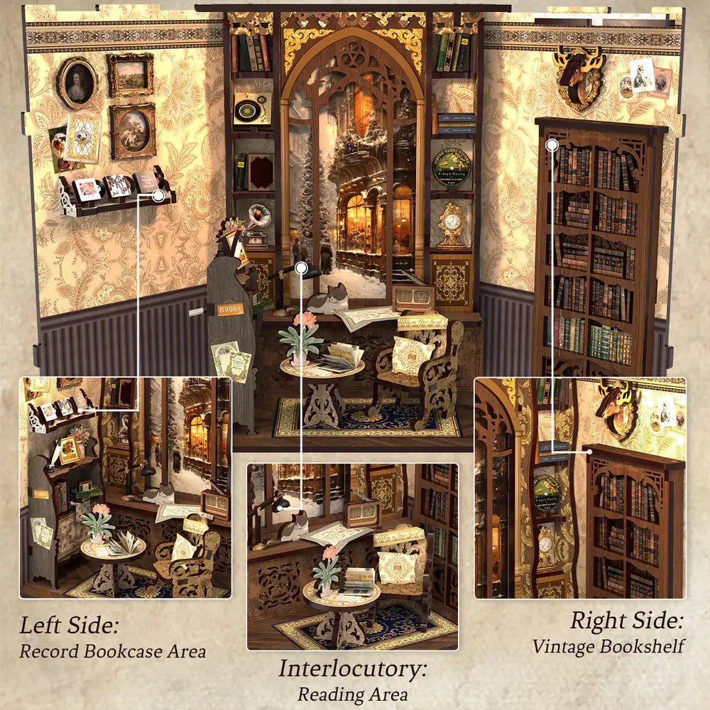 Mini Bookshop Book Nook Kit