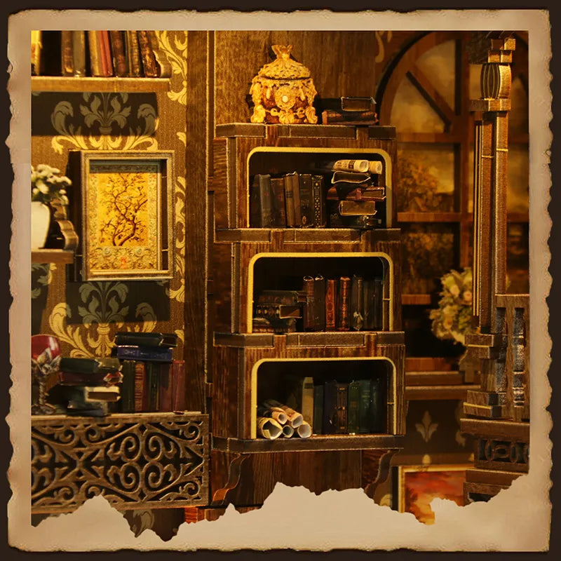 Ancient Book Collection Room Book Nook Kit