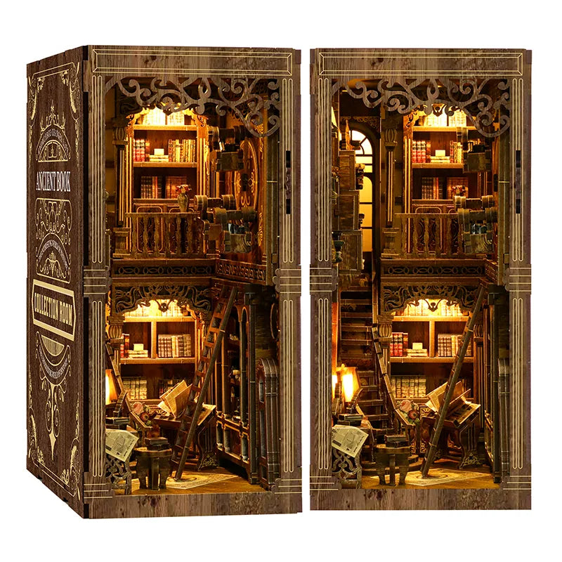 Ancient Book Collection Room Book Nook Kit