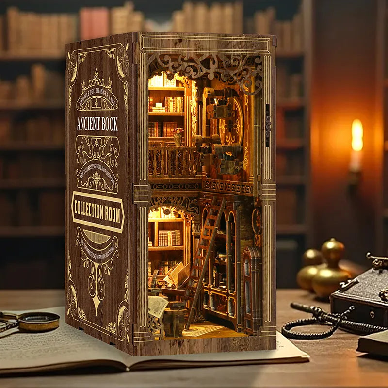 Ancient Book Collection Room Book Nook Kit