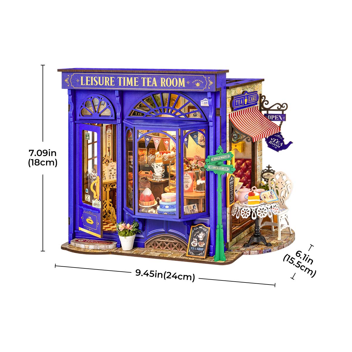 Leisure Time Tea Room DIY Miniature House Kit