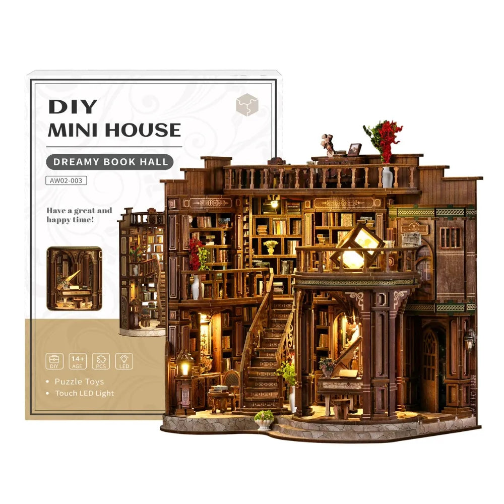 Dreamy Book Hall DIY Miniature House Kit