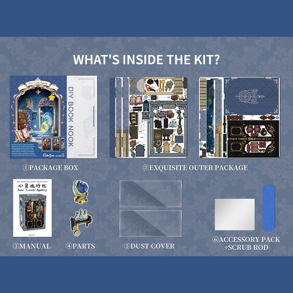 Soul Travel Agency Book Nook Kit