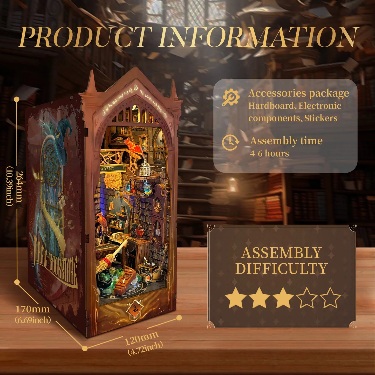 Magic Academy DIY Book Nook Kit