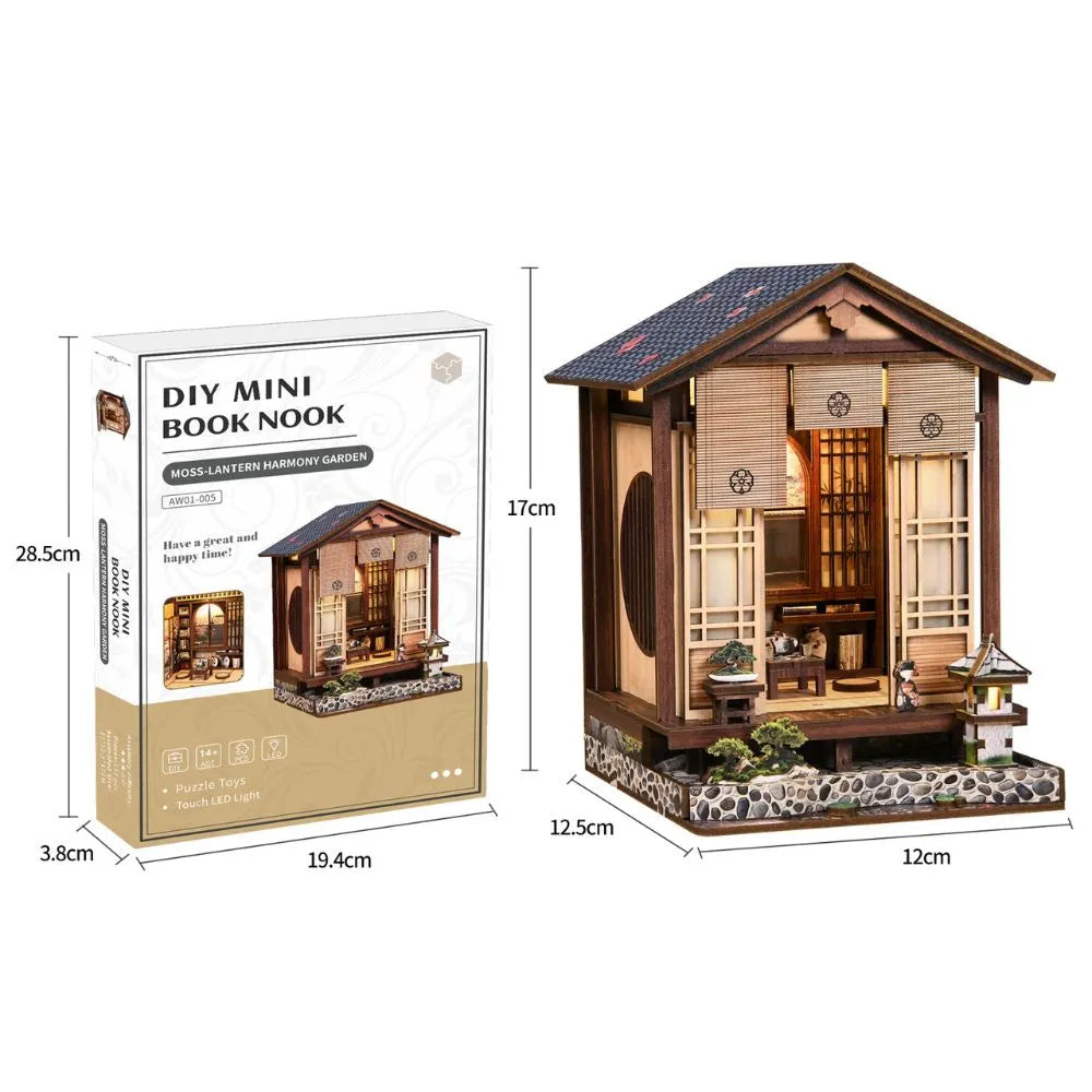 Moss-Lantern Harmony Garden DIY Book Nook Kit