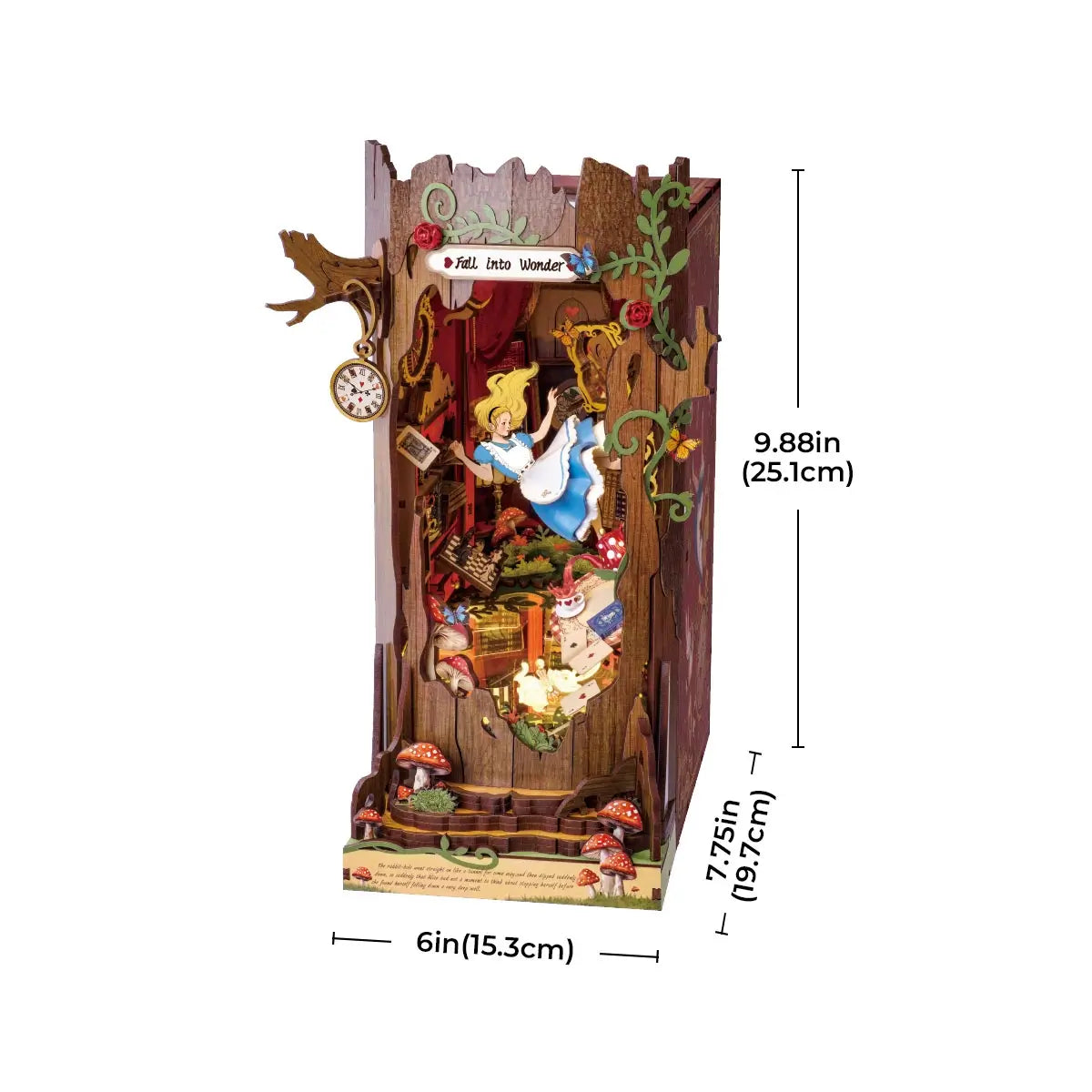 Alice In Wonderland Book Nook Kit
