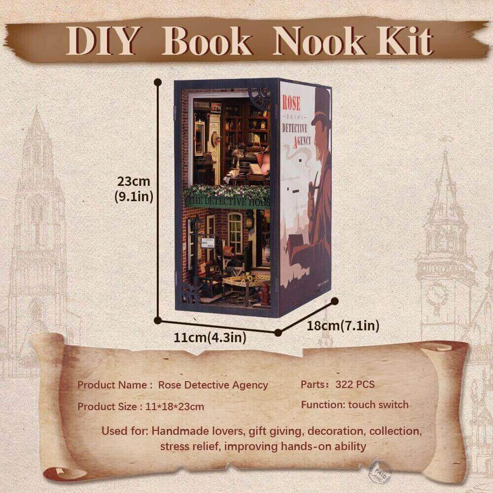 Detective House Book Nook Kit