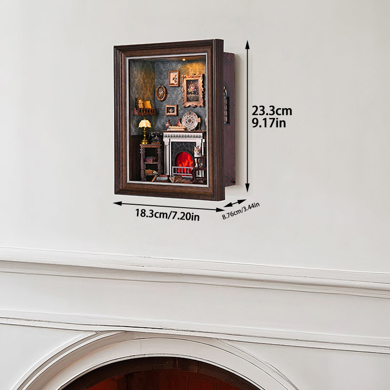 Vintage Fireplace Frame Book Nook Kit