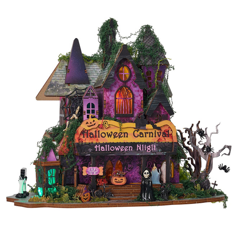 Halloween Night Carnival DIY Miniature House Kit