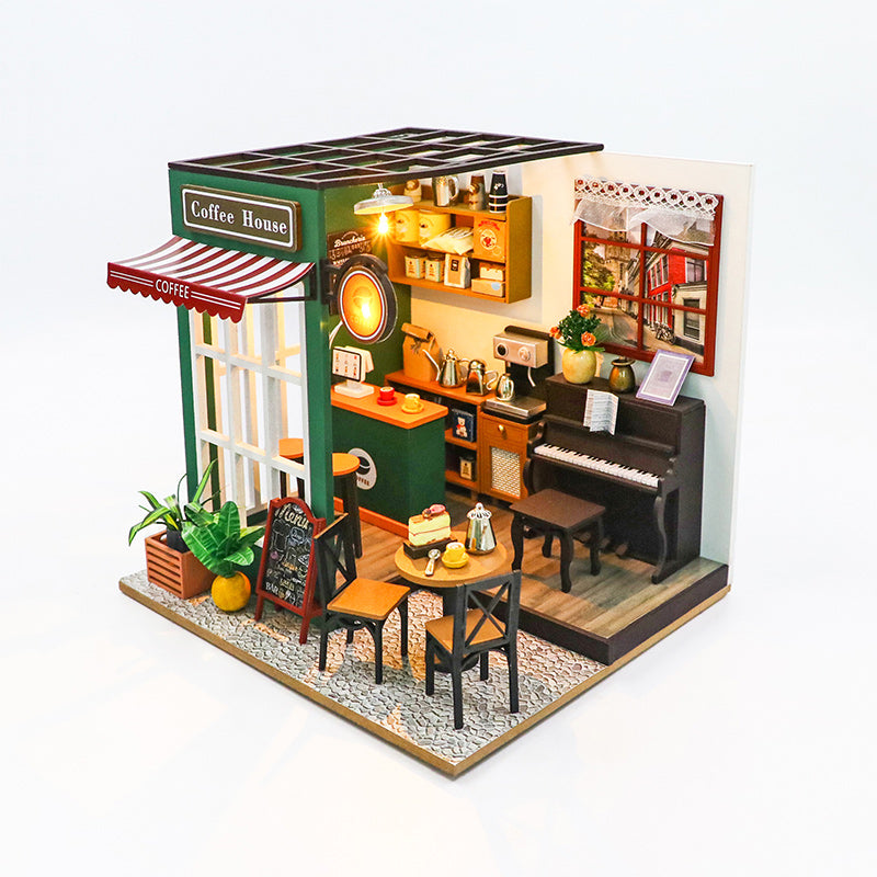 Lucky Cafe House  DIY Miniature House Kit