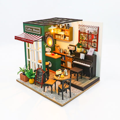 Lucky Cafe House  DIY Miniature House Kit