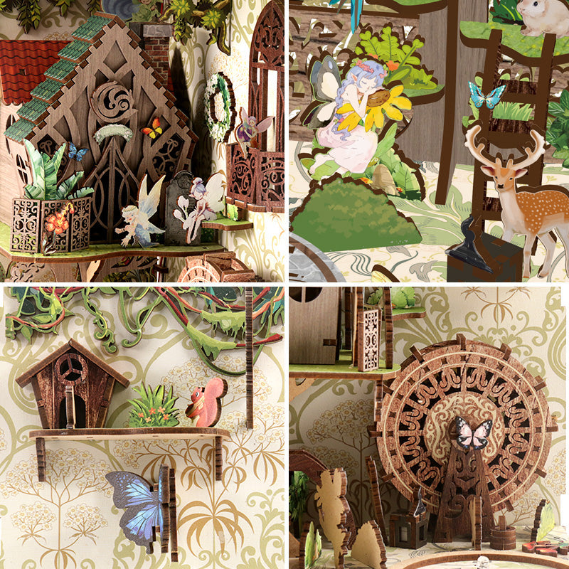 Secret Forest Elfin Book Nook Kit