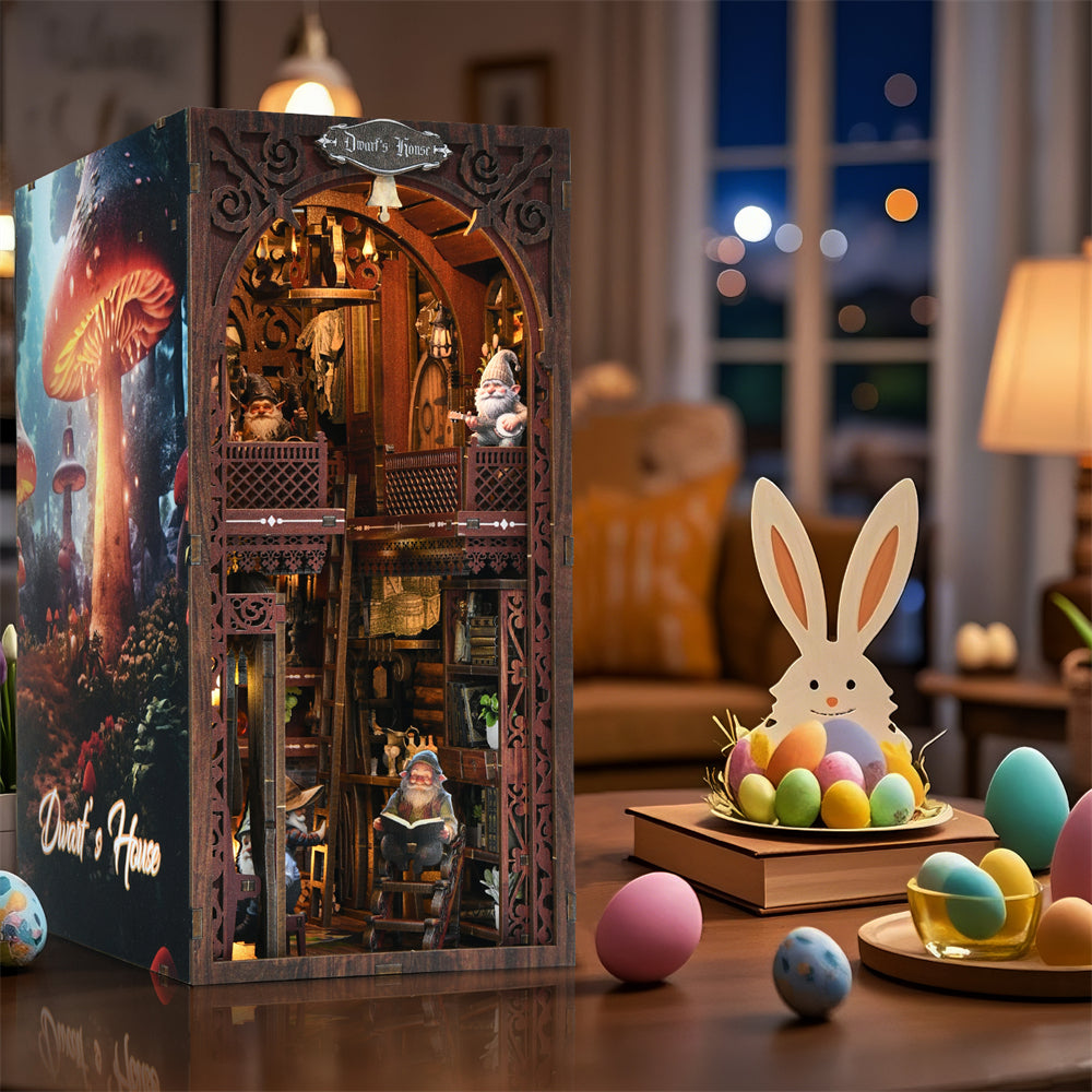 Dwarf House Book Nook Kit