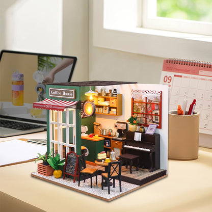 Lucky Cafe House  DIY Miniature House Kit