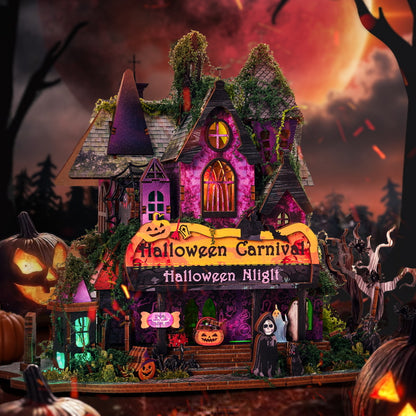 Halloween Night Carnival DIY Miniature House Kit