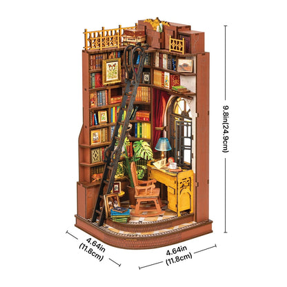 Silent Corner Study DIY Book Nook Kit