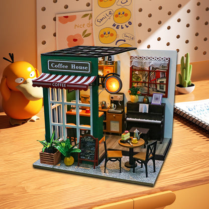Lucky Cafe House  DIY Miniature House Kit