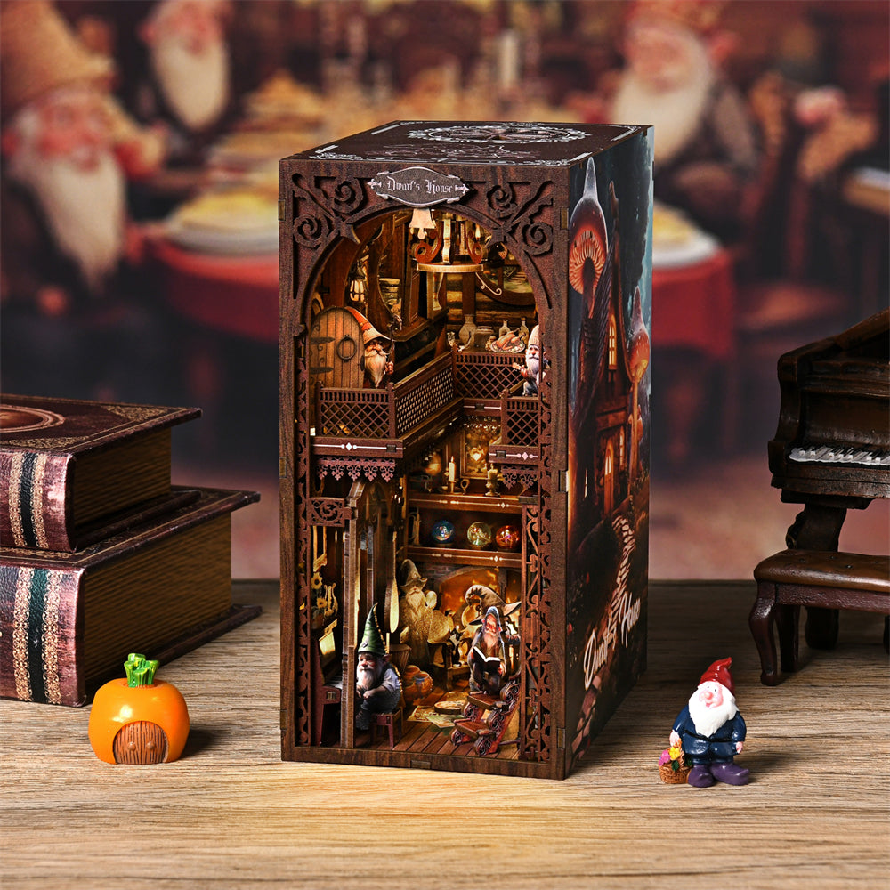 Dwarf House Book Nook Kit