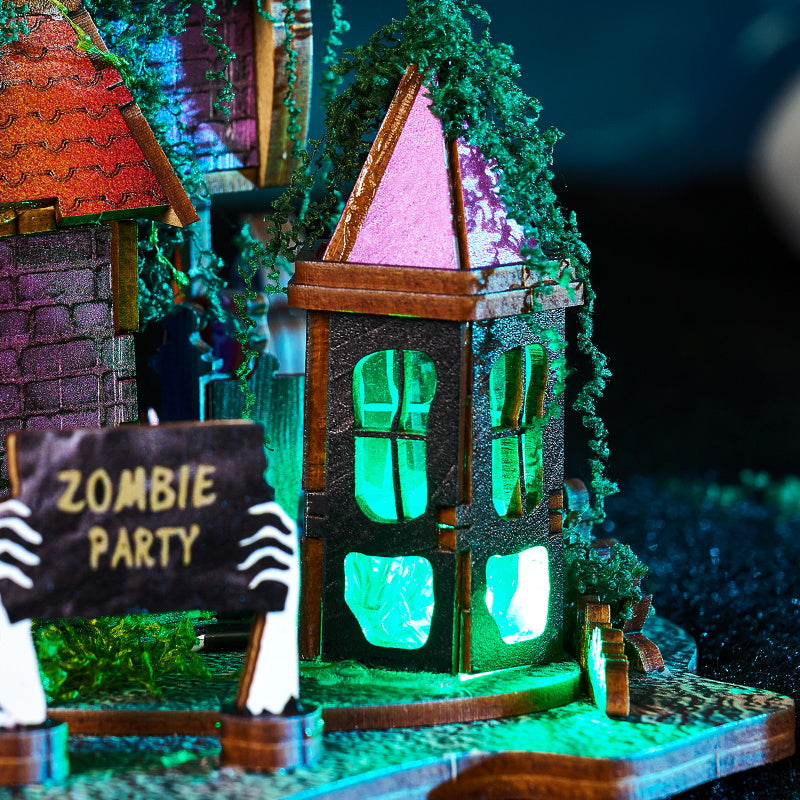 Halloween Night Carnival DIY Miniature House Kit