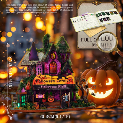Halloween Night Carnival DIY Miniature House Kit
