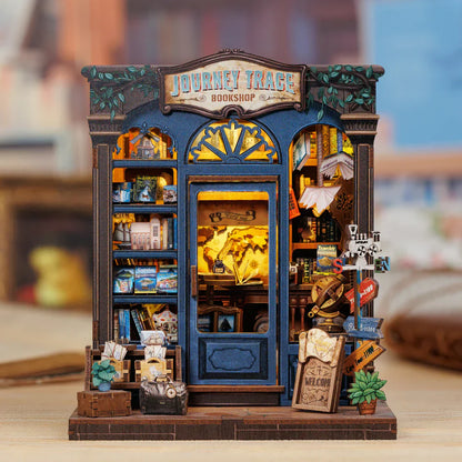 Journey Trace Bookshop DIY Miniature House