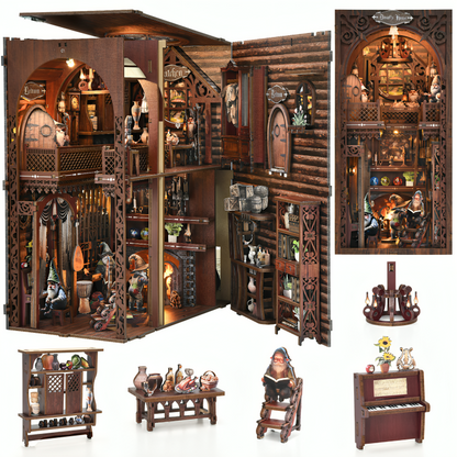Dwarf House Book Nook Kit