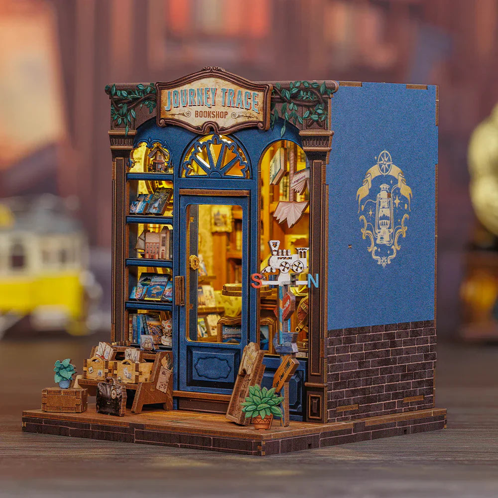 Journey Trace Bookshop DIY Miniature House