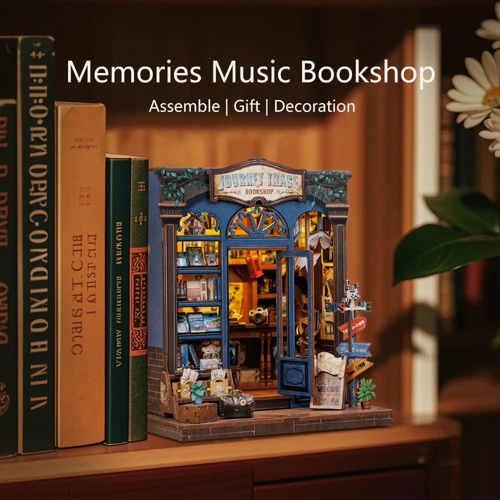 Journey Trace Bookshop DIY Miniature House