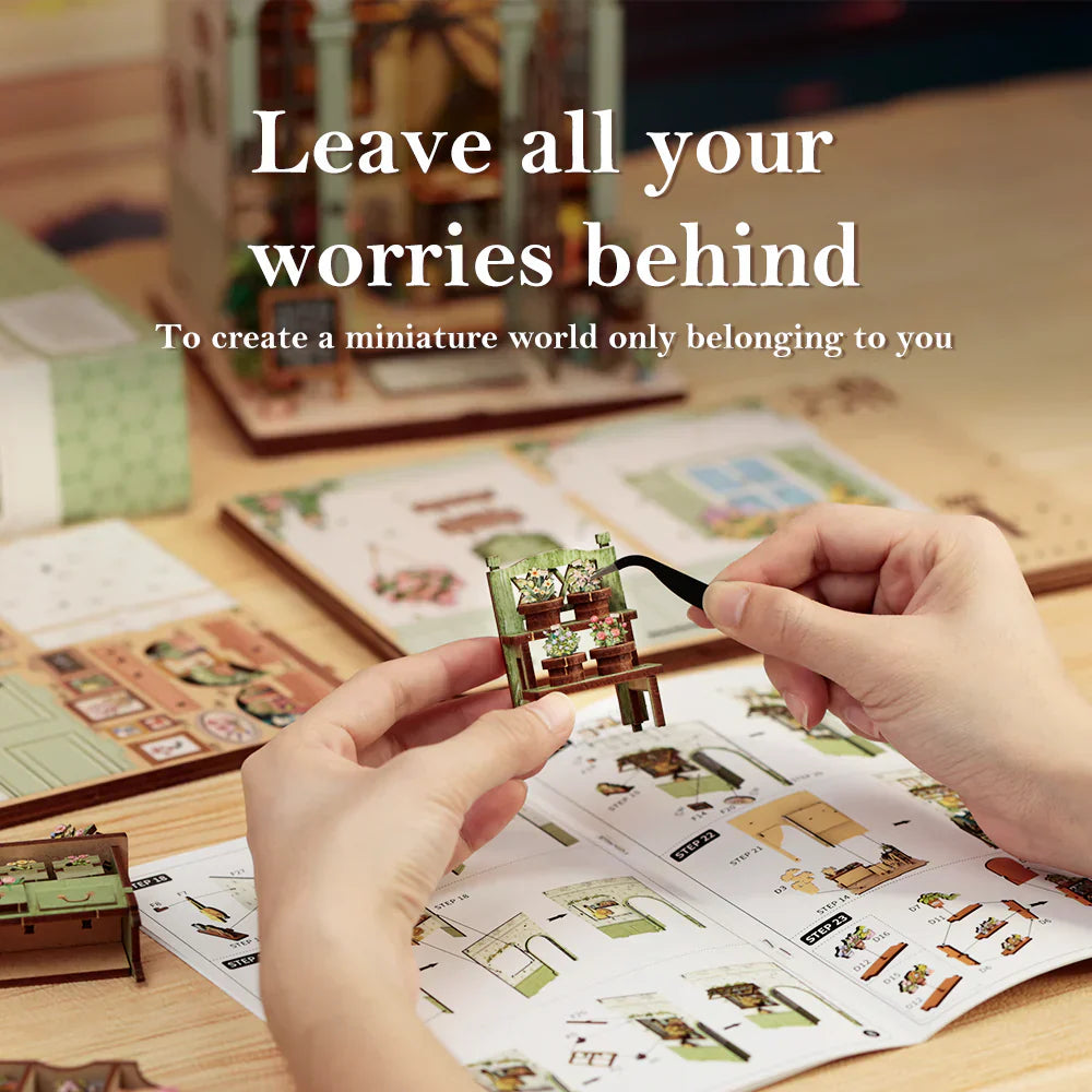 Green Life Bookshop DIY Miniature House