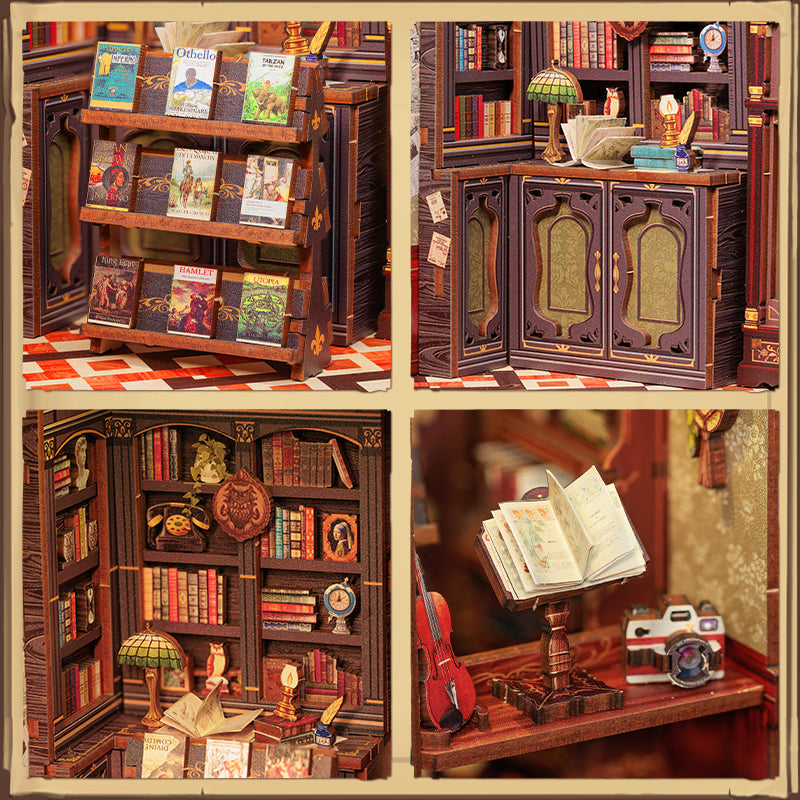 Owl Bookstore Book Nook Kit