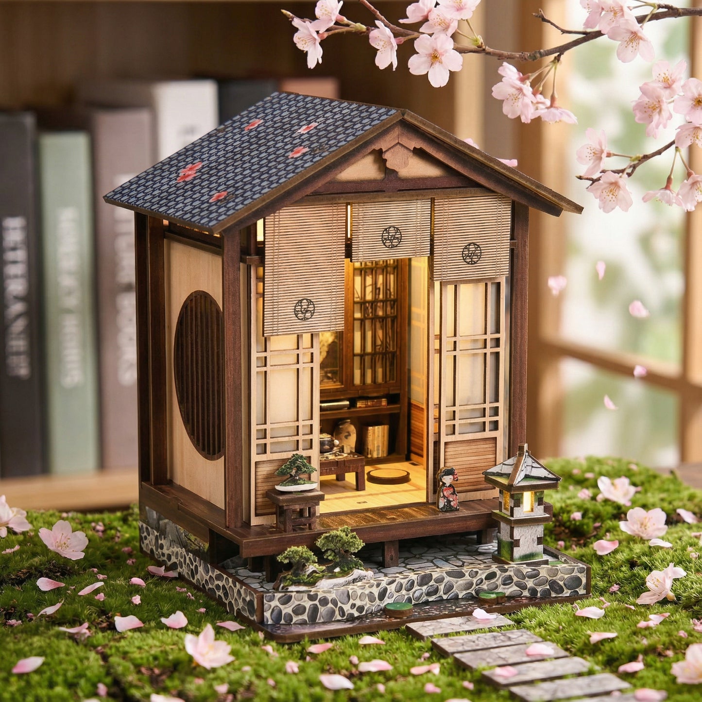 Moss-Lantern Harmony Garden DIY Book Nook Kit