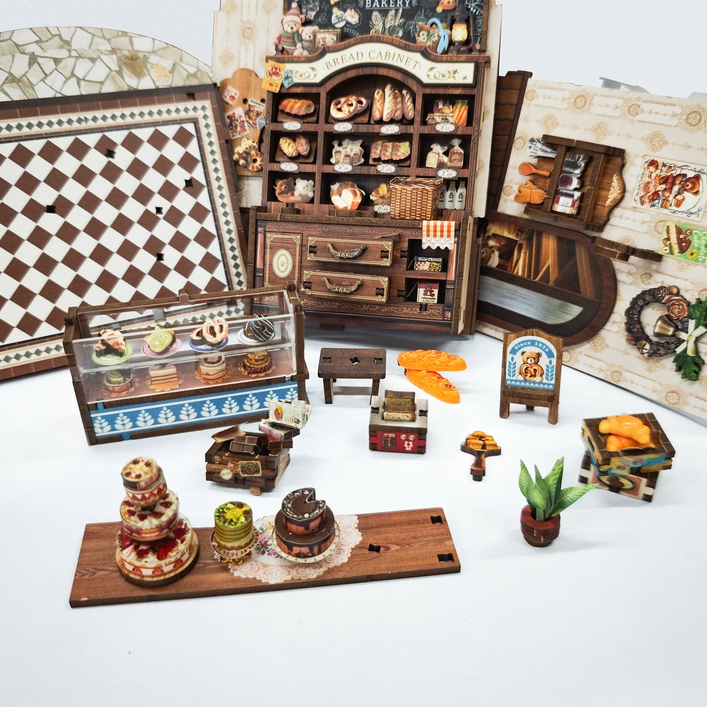 Bear Bakery DIY Book Nook Kit
