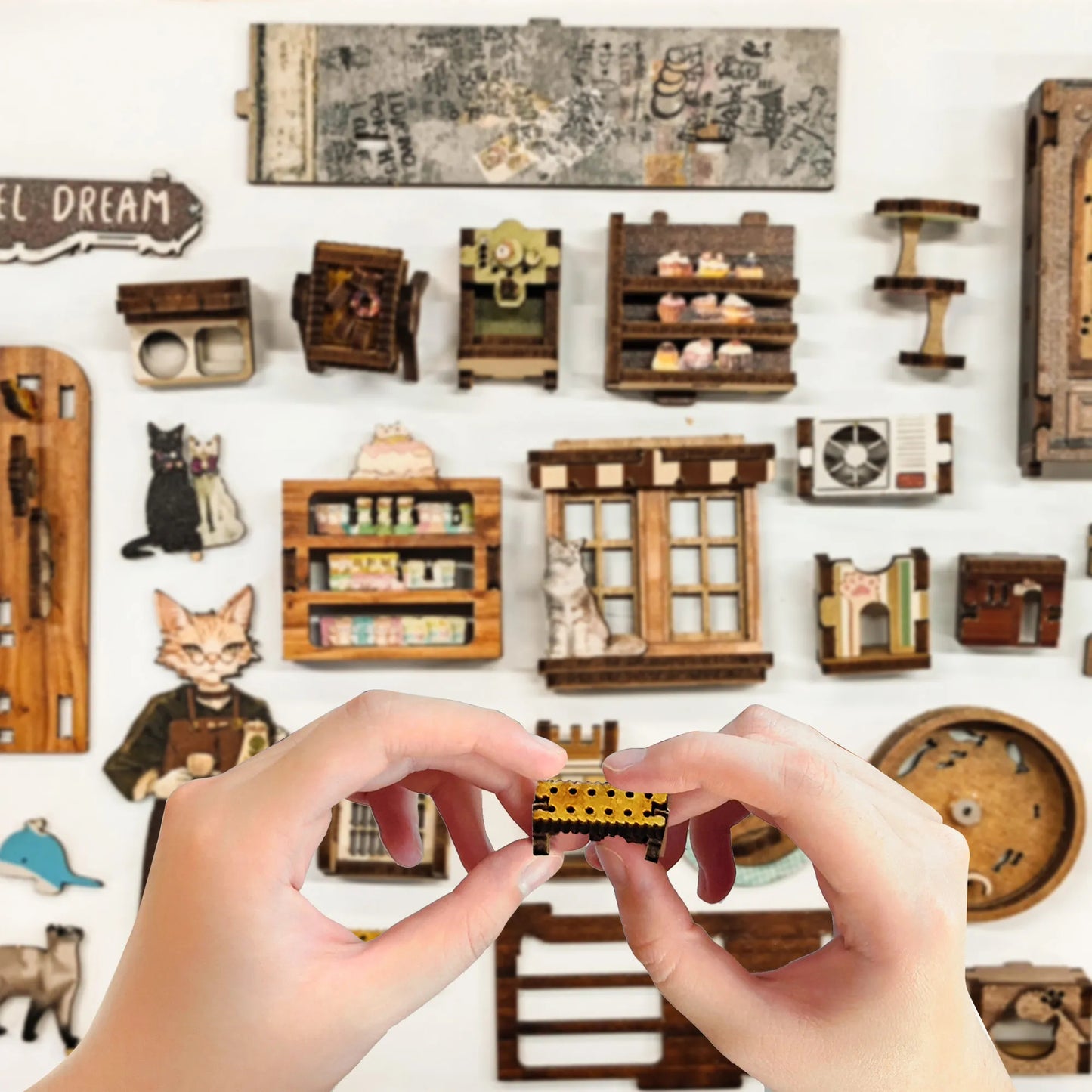 Caramel Dreams Cat Café Book Nook Kit