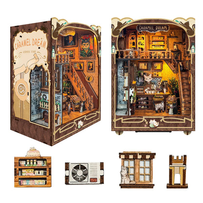 Caramel Dreams Cat Café Book Nook Kit