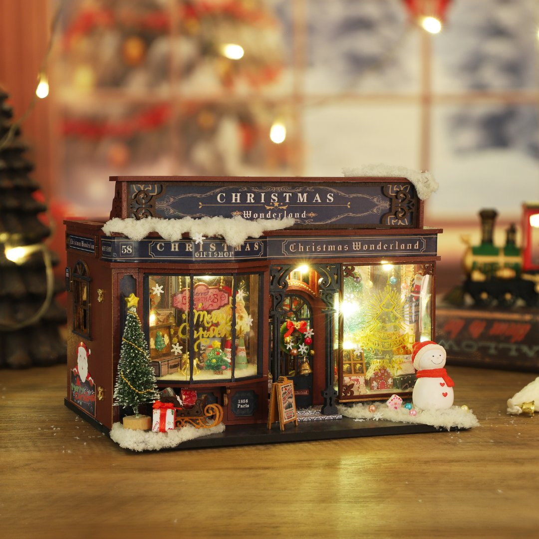 Christmas Gift Shop DIY Miniature House