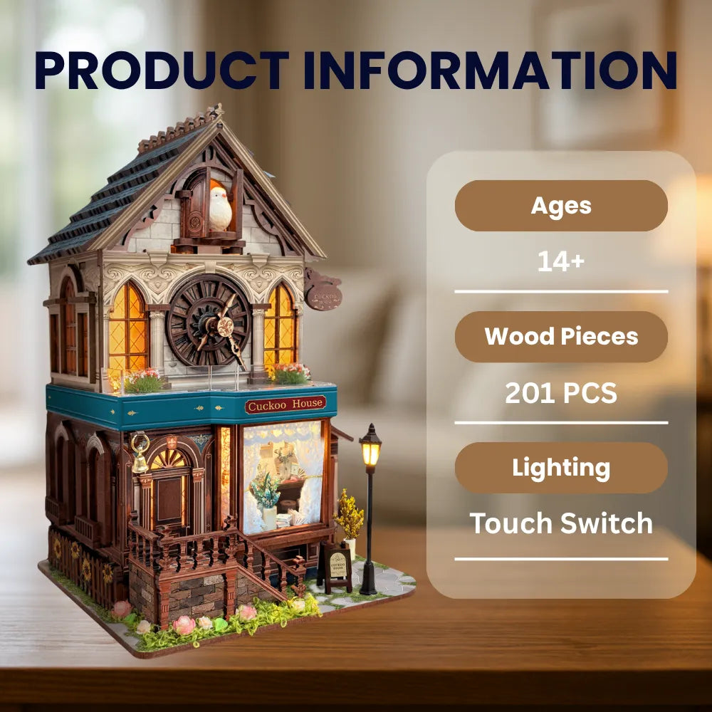 DIY Miniature Cuckoo Clock House Kit