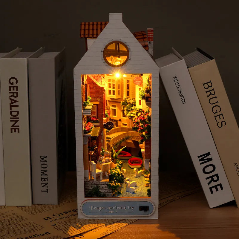 Bruges Ancient City Book Nook Kit