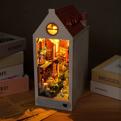 Bruges Ancient City Book Nook Kit