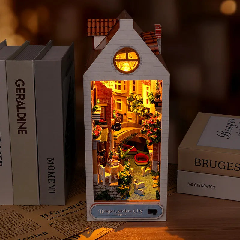 Bruges Ancient City Book Nook Kit