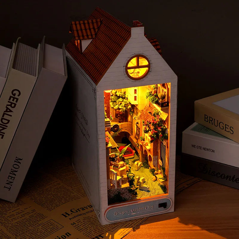 Bruges Ancient City Book Nook Kit