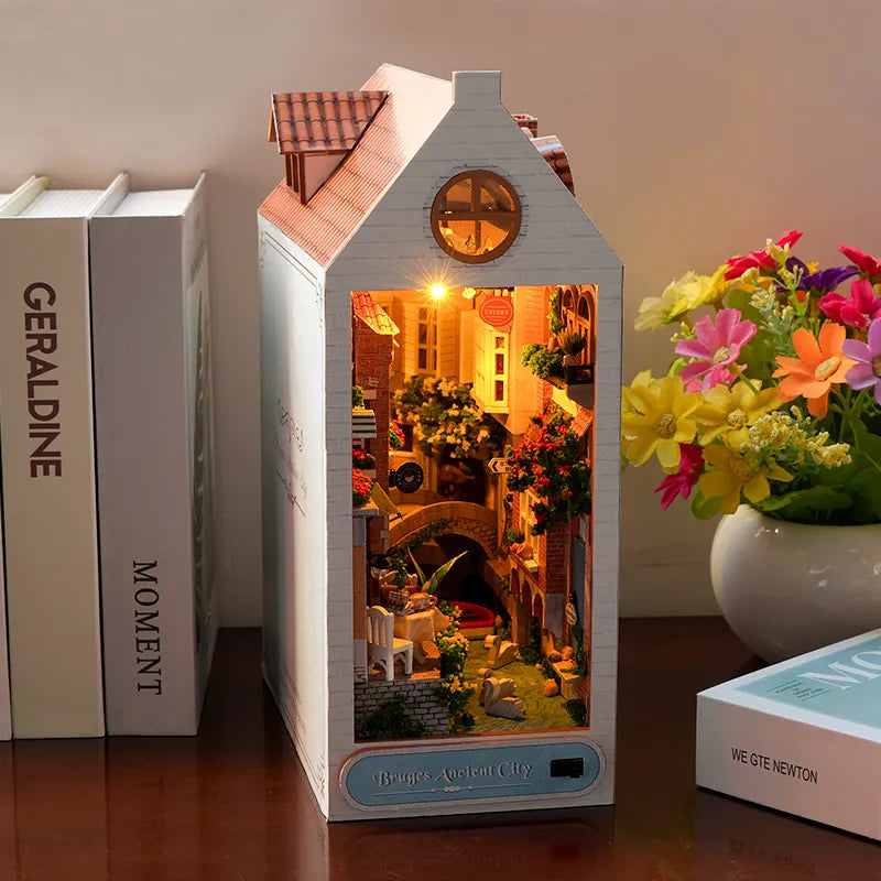 Bruges Ancient City Book Nook Kit