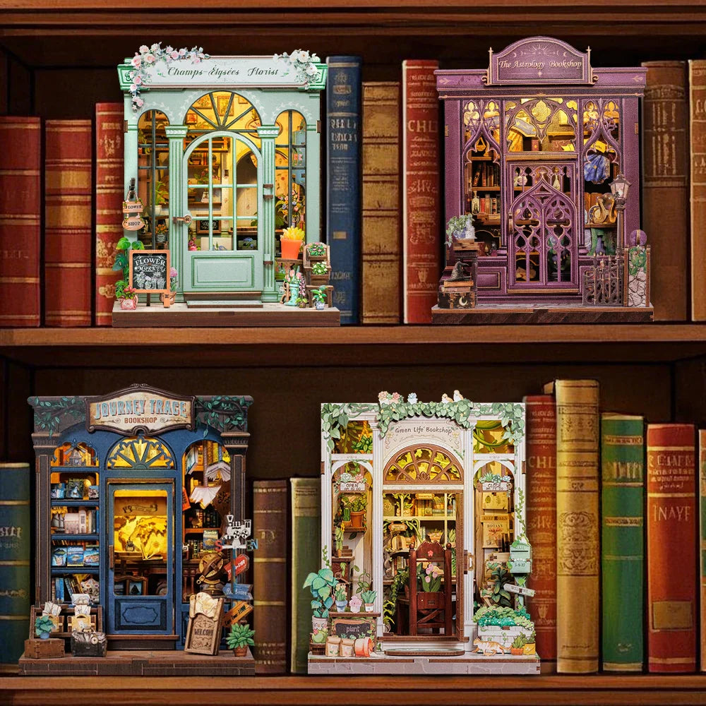 Journey Trace Bookshop DIY Miniature House