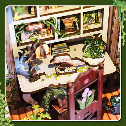 Green Life Bookshop DIY Miniature House