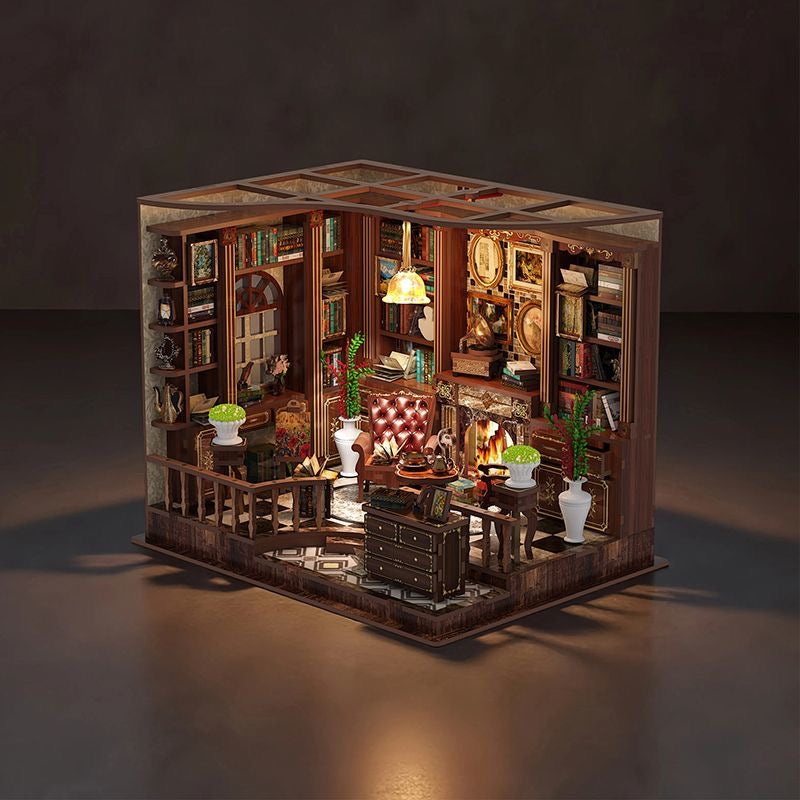 Left Bank Study Room DIY Miniature House Kit
