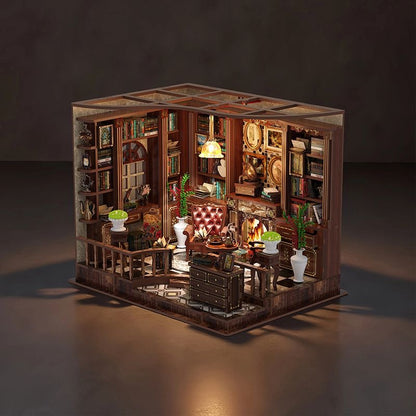 Left Bank Study Room DIY Miniature House Kit