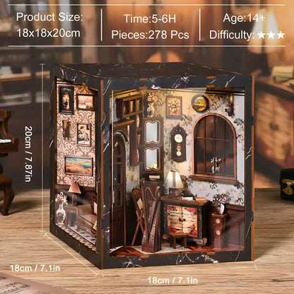 European Melody Musical Instrument Box DIY Book Nook Kit