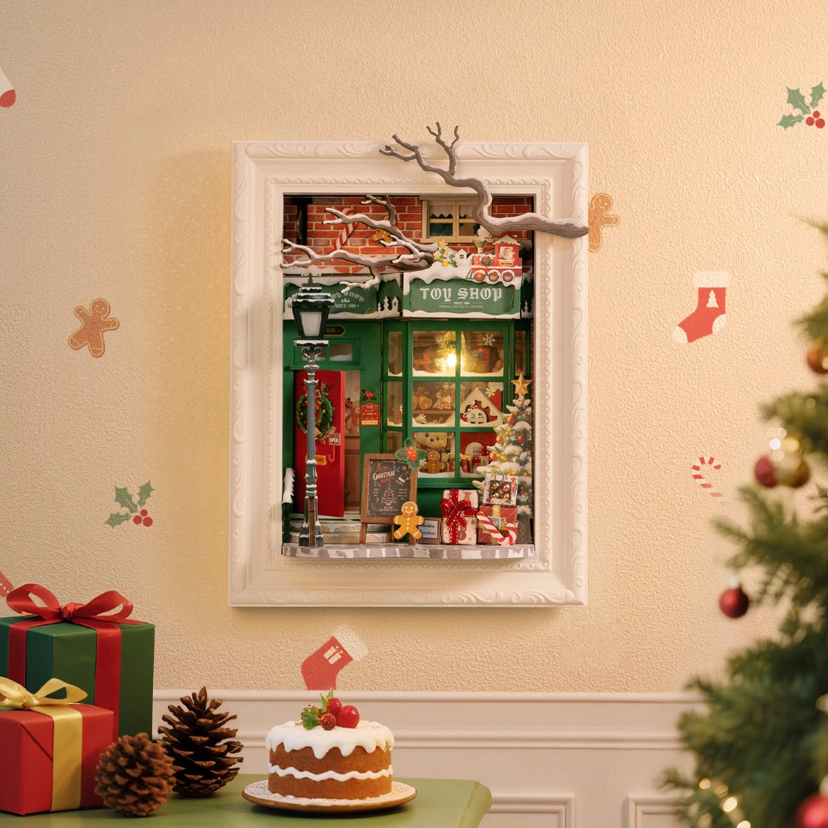 Santa's Toy Shop DIY Book Nook Kit